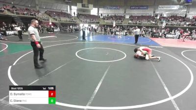 137 lbs Quarterfinal - Donovan Symalla, Pomona Elite WC vs Carson Diana, Pikes Peak Warriors