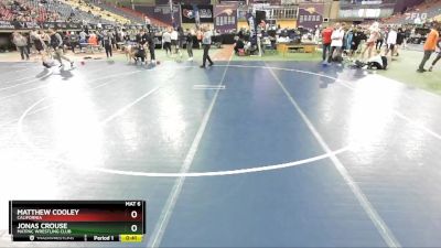 190 lbs Cons. Round 2 - Jonas Crouse, MATPAC Wrestling Club vs Matthew Cooley, California