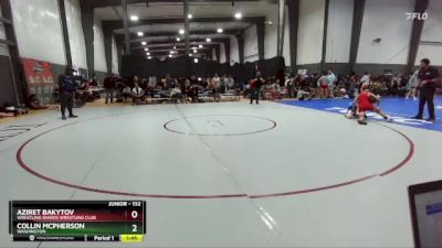 132 lbs Champ. Round 1 - Aziret Bakytov, Wrestling Rhinos Wrestling Club vs Collin McPherson, Washington