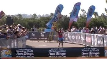 Men's marathon finish at 2011 San Diego Rock 'n' Roll Marathon