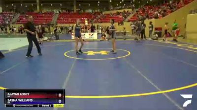 95-100 lbs Round 1 - Alayah Losey, KS vs Sasha Williams, OK