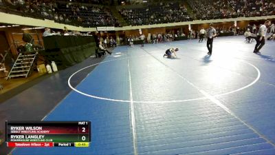 63 lbs Champ. Round 2 - Ryker Wilson, Sebolt Wrestling Academy vs Ryker Langley, Powerhouse Wrestling Club