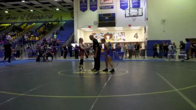 68 lbs Champ. Round 1 - Taylor Cutler, Bulldog Wrestling Club vs Chloe Ogden, Florida