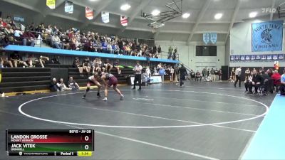 JV-28 lbs Round 2 - Jack Vitek, Grinnell vs Landon Grosse, Mount Vernon