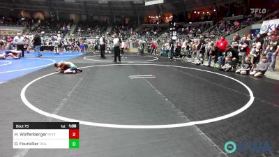 49 lbs Semifinal - Hagan Wolfenberger, Keystone Wrestling Club vs Dakota Fourkiller, Tahlequah Wrestling Club