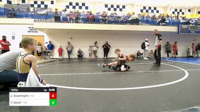 52 lbs Semifinal - Jack Goodnight, Coweta Tiger Wrestling vs Tucker Scott, Team Tulsa Wrestling Club