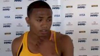 Thomas Tyner after Dream 100 at adidas Grand Prix 2011