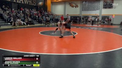 106 lbs Semifinal - Jaxson Rausch, Prairie, Cedar Rapids vs Landon Wallace, Cedar Falls