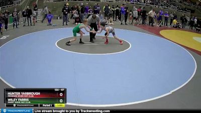 67 lbs Cons. Round 3 - Hunter Yarbrough, McKenzie River Mat Club vs Wiley Farris, Sweet Home Mat Club