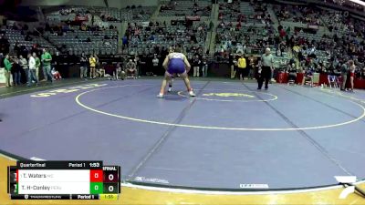 285 lbs Quarterfinal - Titus Waters, Muncie Central vs Trevi Hillman-Conley, Peru