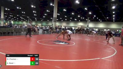 170 lbs Round 6 (8 Team) - Megan Preston, Sunbear Wrestling vs Amani Reed, Hawkstyle MX Elite