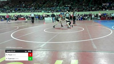 118 lbs Consi Of 8 #1 - Kaden Pope, Sand Springs vs Hunter Spencer, Sand Springs