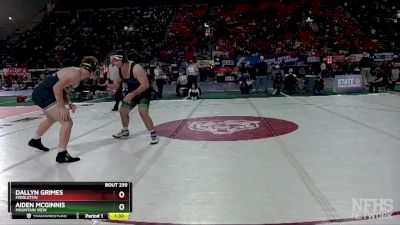 5A 285 lbs Quarterfinal - Dallyn Grimes, Middleton vs Aiden McGinnis, Mountain View