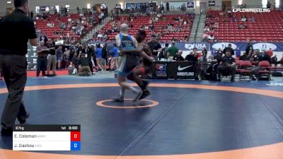 67 kg Rnd Of 16 - Ellis Coleman, Army/WCAP vs Joseph Dashou, EWC Bears