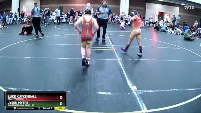 82 lbs Round 2 (8 Team) - Jysen Myers, Contenders WA Blue vs Luke Kuykendall, Team Palmetto