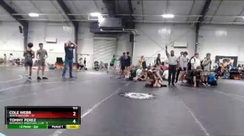 100 lbs Round 3 (8 Team) - Tommy Perez, Reverence Wrestling Club vs Cole Webb, North Brevard