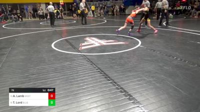 78 lbs Rd 4 - Consi Of 8 #1 - Ava Lamb, West Allegheny vs Trinity Lord, Blue Ridge