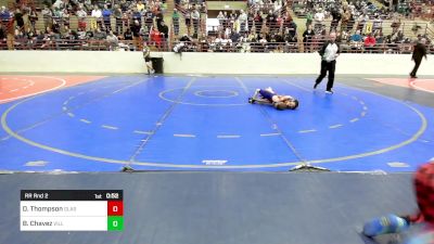 40 lbs Rr Rnd 2 - Dezmon Thompson, Glasgow Wrestling Academy vs Brooks Chavez, Villa Rica Youth Wrestling