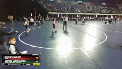 53 lbs Semifinal - Dake Zwanziger, Iowa vs George Loeffelholz, Moen Wrestling Academy