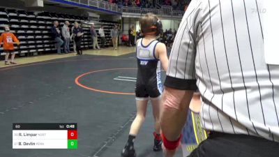 60 lbs Rd 4 - Consi Of 8 #1 - Ryder Limpar, Northampton vs Brayden Devlin, Pennsbury