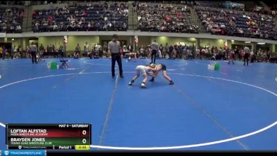 70 lbs Quarterfinal - Loftan Alfstad, Moen Wrestling Academy vs Brayden Jones, Young Guns Wrestling Club