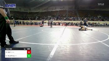 138 lbs Final - Brendan Bell, Fort Gibson Youth Wrestling vs Kasen McAffrey, Sand Springs HS