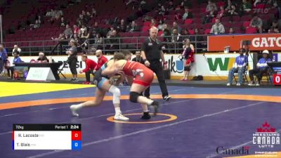 72kg Round 1 - Rose Lacoste, Patriotes vs Tehani Blais, Hamilton WC