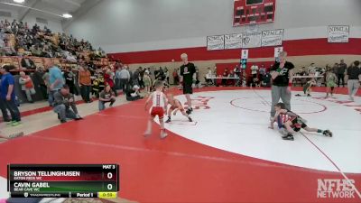 51-54 lbs Round 3 - Bryson Tellinghuisen, Eaton Reds WC vs Cavin Gabel, Bear Cave WC