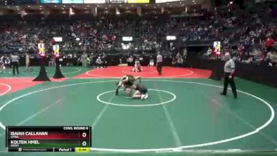 126 lbs Cons. Round 6 - Isaiah Callahan, CPWA vs Kolten Hmel, WSW1