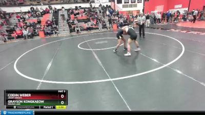 126 lbs Cons. Round 3 - Grayson Kongkaeow, ROUND LAKE vs Coehn Weber, Joliet (WEST)