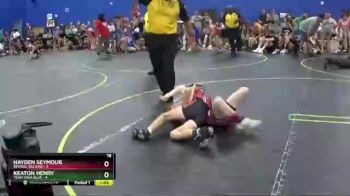 78 lbs Quarterfinals (8 Team) - Keaton Henry, Team Iowa Blue vs Hayden Seymour, Revival Villains