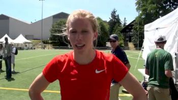 Phoebe Wright after finishing 4th in 800 final at USATF Outdoor Championships 2011