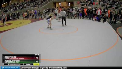 59 lbs Quarterfinal - Ryker Johnson, Eastern Oregon Elite vs Cody White, Illinois Valley Youth Wrestlin