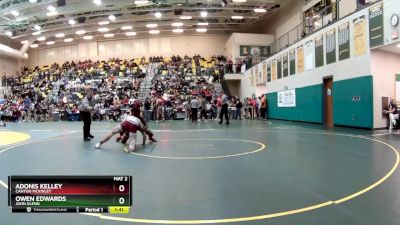 144 lbs Champ. Round 2 - Adonis Kelley, CANTON MCKINLEY vs Owen Edwards, JOHN GLENN