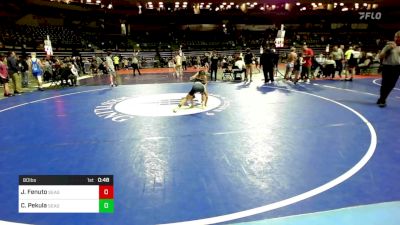 80 lbs 3rd Place - John Fenuto, Seagull Wrestling Club vs Casey Pekula, Seagull Wrestling Club