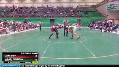 138 lbs Quarterfinals (8 Team) - Tyger Byrd, Brookwood vs Hudson Danielson, Buford