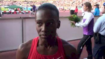 Kellie Wells after 110H Athletissima - Lausanne Diamond League 2011