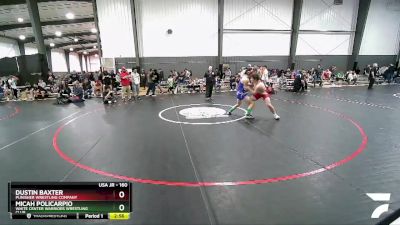 160 lbs 1st Place Match - Dustin Baxter, Punisher Wrestling Company vs Micah Policarpio, White Center Warriors Wrestling Club