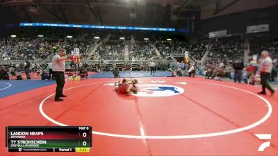 2A-182 lbs Semifinal - Ty Strohschein, Greybull/Riverside vs Landon Heaps, Kemmerer