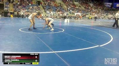 132 lbs Cons. Semi - Brody Ferderer, Bismarck Century vs Owen Magnell, West Fargo