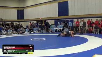 165 lbs Semis & Wb (16 Team) - Jack Reusing, Wesleyan (CT) vs Jacob Cardozo, Roger Williams