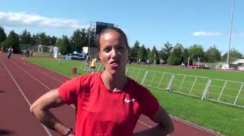 Jessica Zelinka Heptathlete after 3 events at Victoria International Track Classic 2011