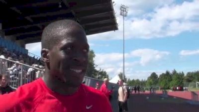 Justyn Warner 100 meter champ at Victoria International Track Classic 2011