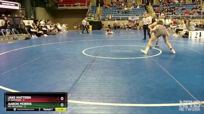 114 lbs Semis - Jake Mattern, E1-Sheyenne vs Aaron Morris, W2-Williston