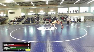 141 lbs Cons. Round 4 - Robert Palmieri, Baldwin Wallace vs Ryan Kozdra, Springfield