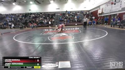 182 lbs Cons. Round 1 - Jacob Randall, Okanogan vs Jaden Hernandez, Warden