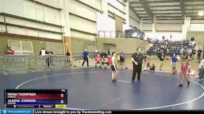 95 lbs Cons. Round 1 - Miyah Thompson, Kansas vs Aleena Johnson, Nevada