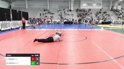 52 lbs Rr Rnd 3 - Leo Riesen, The Fort Hammers vs Brock Collum, Buffalo Valley Elem