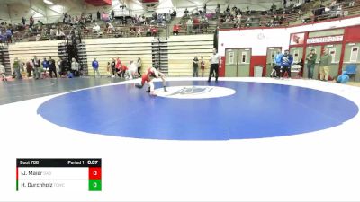 92 lbs Cons. Semi - Jackson Maier, Sabertooth WC vs Hunter Durchholz, Tell City Wrestling Club