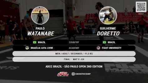 Paulo Watanabe vs Guilherme Doretto 2024 ADCC Sao Paulo Open